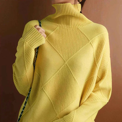 Einfacher Rollkragen Pullover