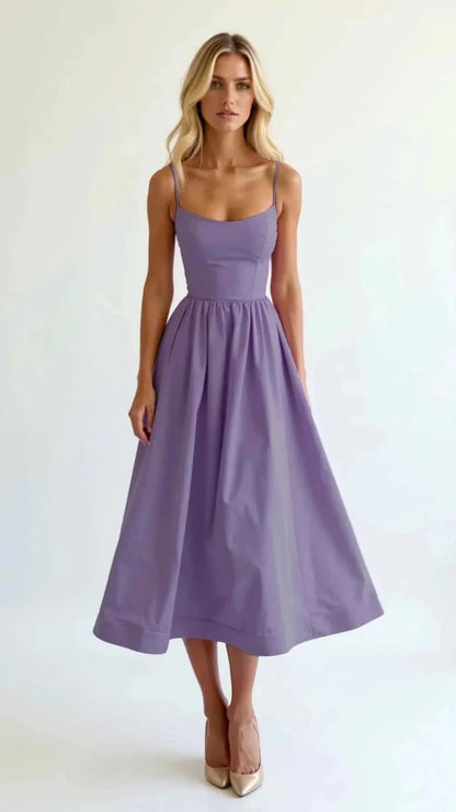 Elegantes Midi-Kleid mit Taille