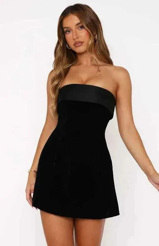 Sommerkleid Ohne Ärmel Abendrot Farbe - IdealeKleiden