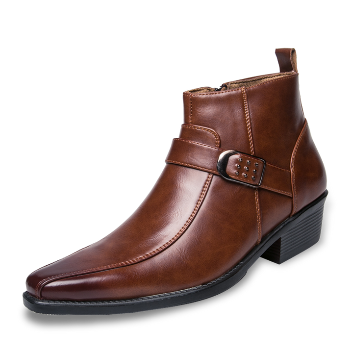 Herren Chelsea Stiefel Modern Schnalle - IdealeKleiden