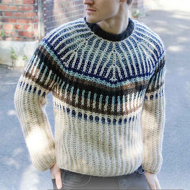 Pullover Farbverlaufsstreifen Modern Style - IdealeKleiden