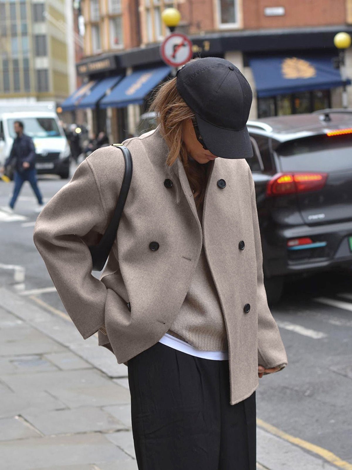 Übergrößene Damenjacke Oversized Stil