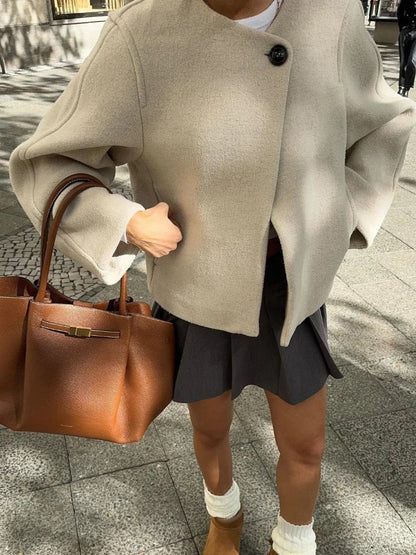 Elegant Knopfmantel Damen