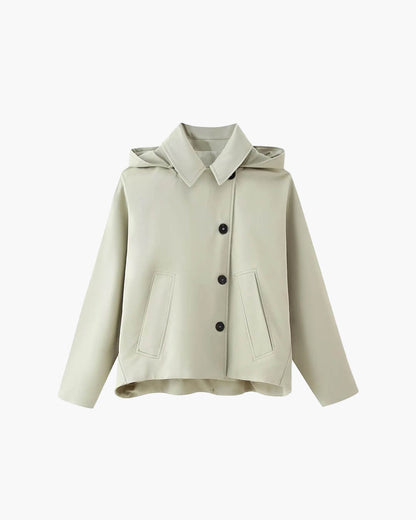 Stylischer Trenchcoat mit Kapuze