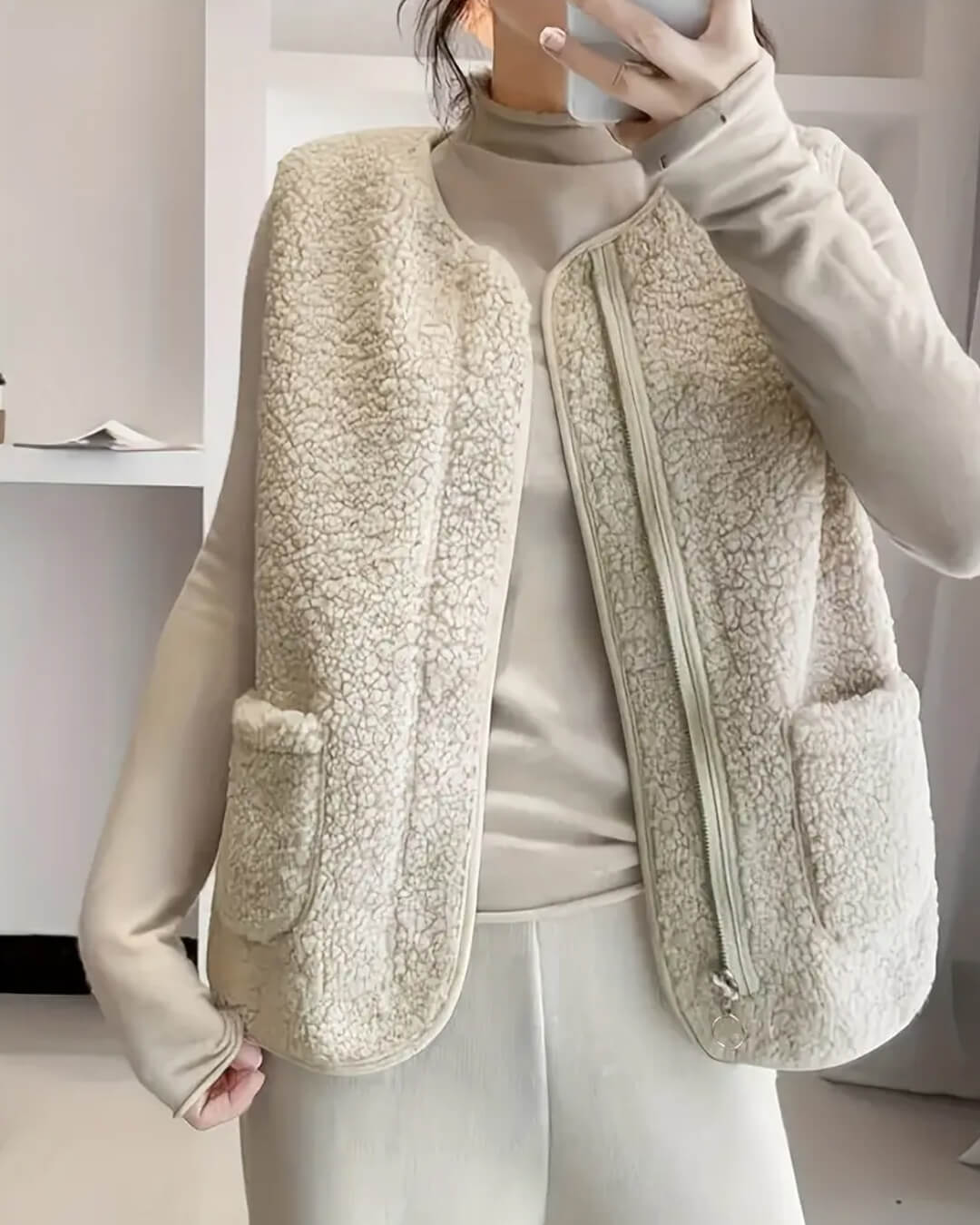Weiche Fleece-Jacke Damen