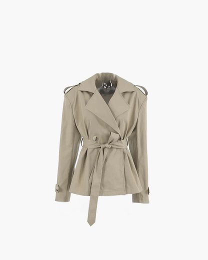 Stylische Damenjacke Kurz Trench