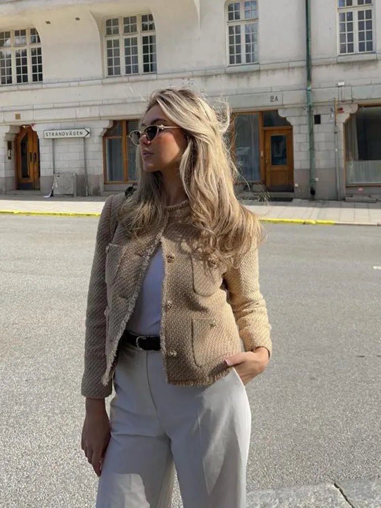 Retro Jacke Damen Elegant