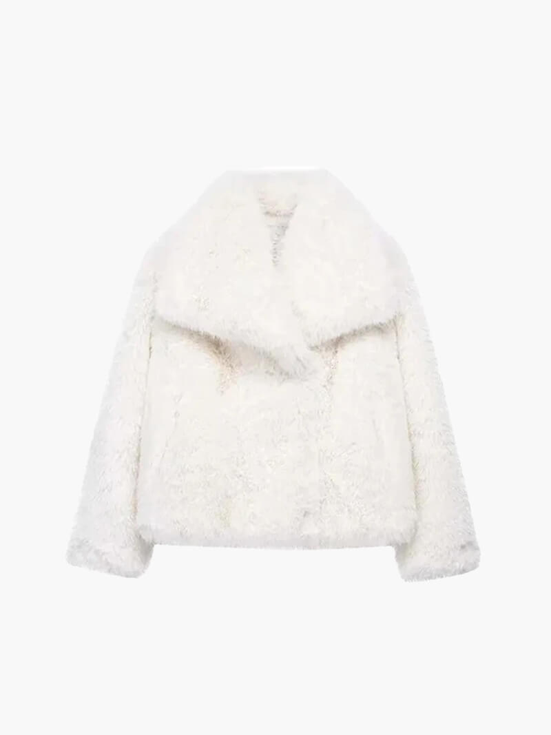 Veganer Faux-Fur-Mantel Elegant Winter