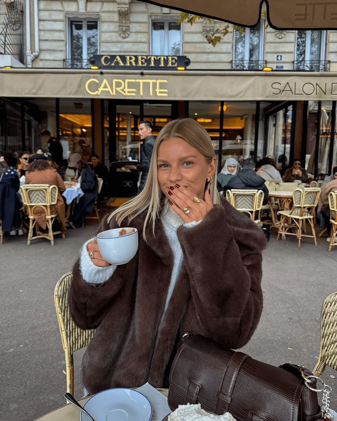 Elegante Faux-Fur-Parka Damen