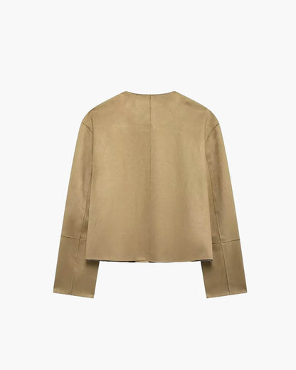 Weiche Lederjacke Frauen Elegant - IdealeKleiden