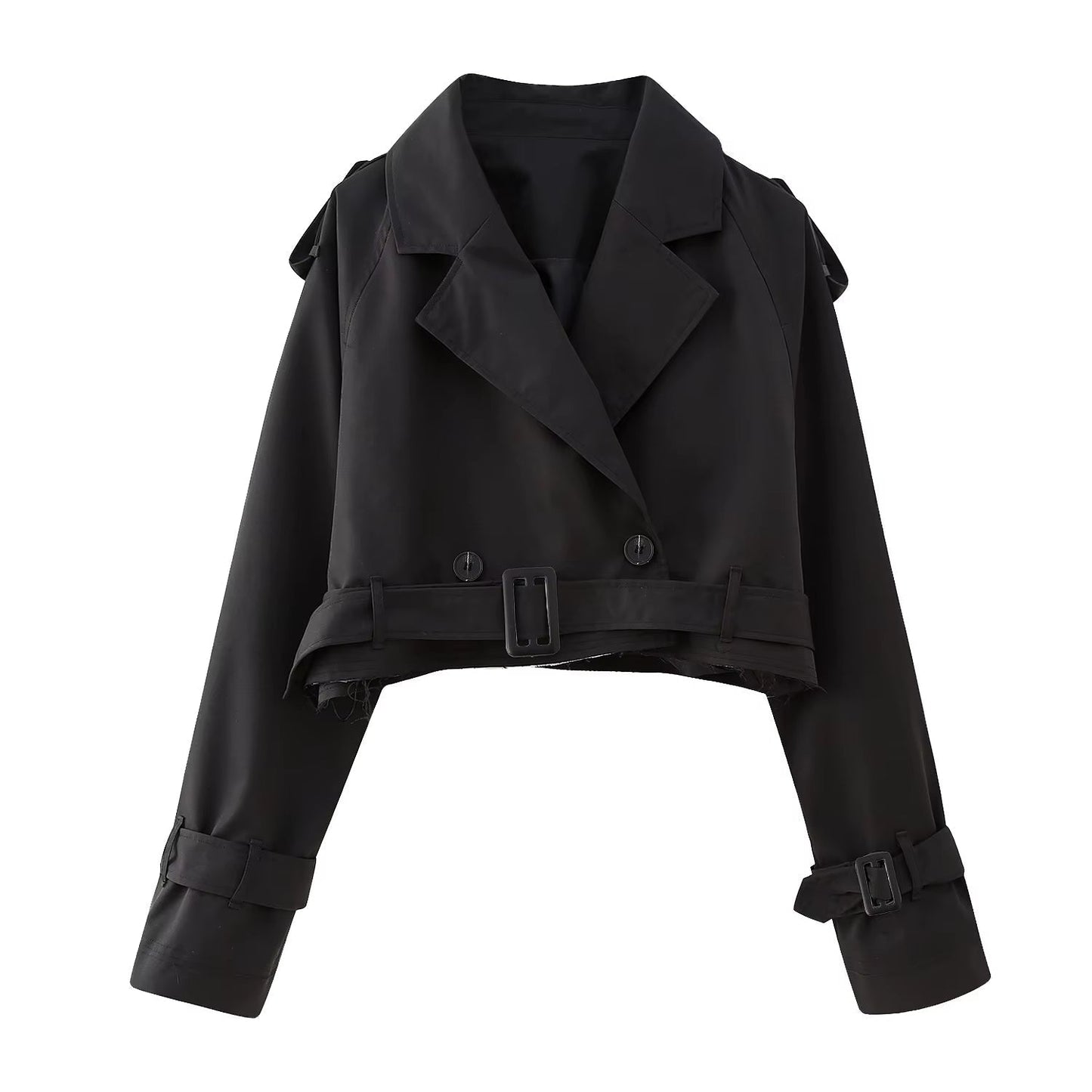 Klassischer Kurzmantel Damen Trenchcoat