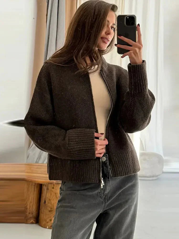 Klassischer Cardigan Pullover
