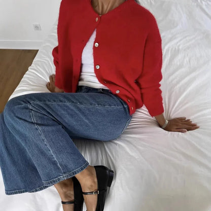 Klassische Strickjacke Retro Stil