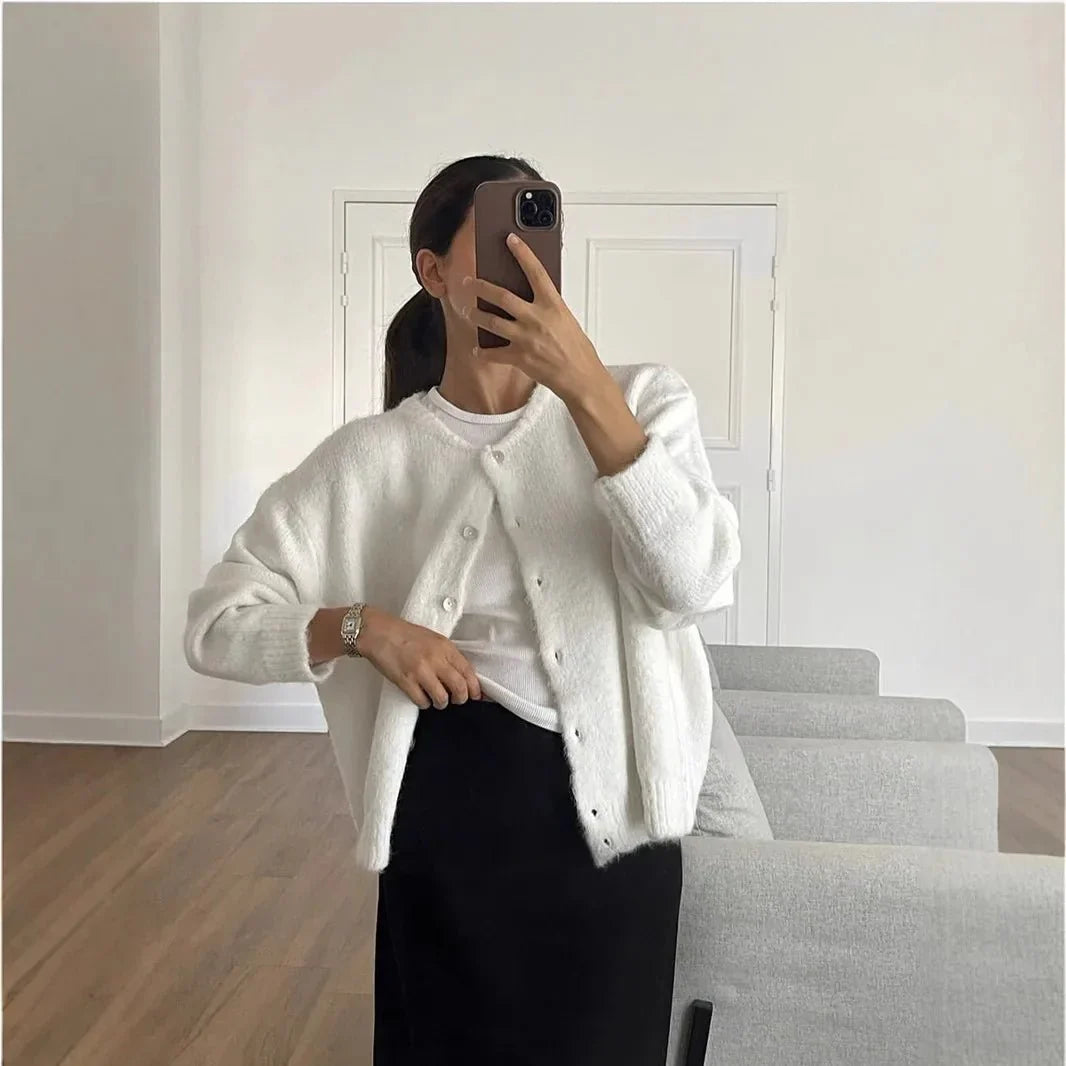 Klassische Strickjacke Retro Stil
