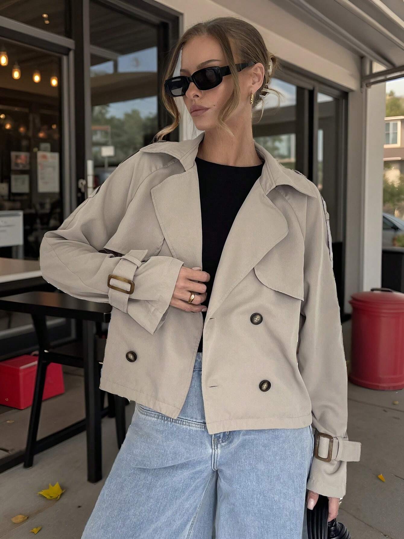 Klassischer Trenchcoat Damen - IdealeKleiden