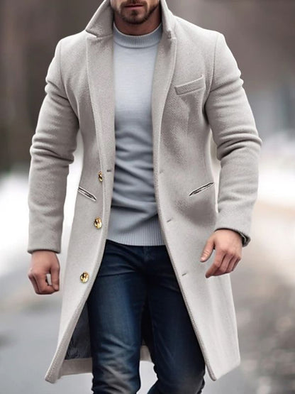 Herren Wolljacke Warm Herbst Winter