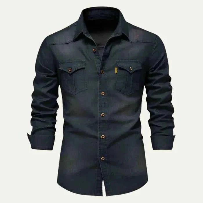 Schlankes Jeanshemd Modern Slimfit