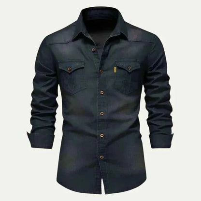 Schlankes Jeanshemd Modern Slimfit