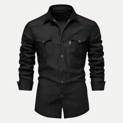 Schlankes Jeanshemd Modern Slimfit