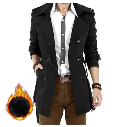 Stilvoller Herren-Trenchcoat Slim Fit