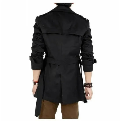 Stilvoller Herren-Trenchcoat Slim Fit - IdealeKleiden