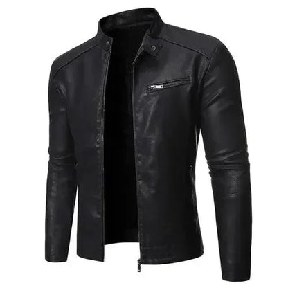 Schicke Herren Motorradjacke Slim Fit Design