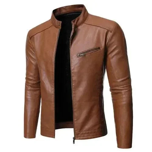 Schicke Herren Motorradjacke Slim Fit Design