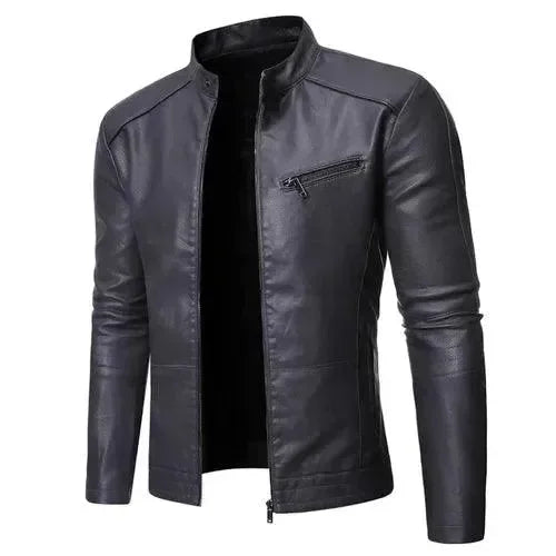 Schicke Herren Motorradjacke Slim Fit Design