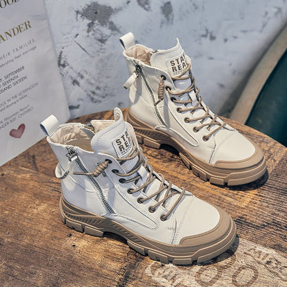 Damen Stiefel Sneaker Style