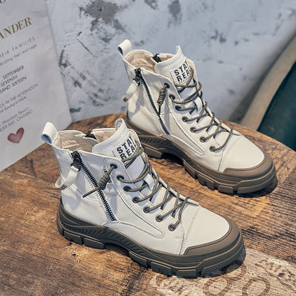 Damen Stiefel Sneaker Style