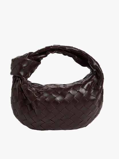Luxus Handtasche Metallic Geflochten Eleganz