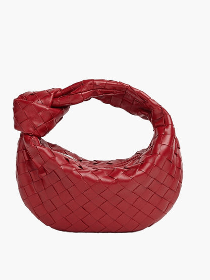 Luxus Handtasche Metallic Geflochten Eleganz