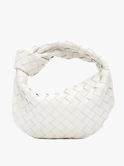 Luxus Handtasche Metallic Geflochten Eleganz
