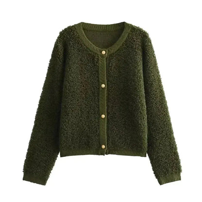 Weicher Teddy Cardigan Frauen