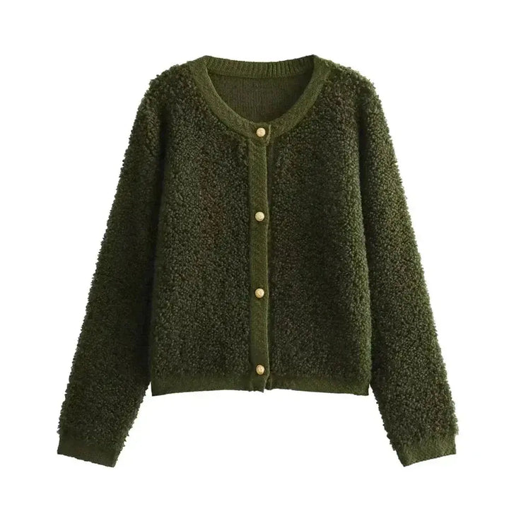 Weicher Teddy Cardigan Frauen