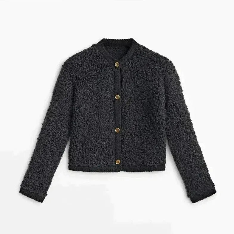 Weicher Teddy Cardigan Frauen