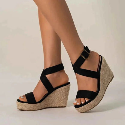 Stilettos Sandaletten Damen Elegant Holzsohle - IdealeKleiden