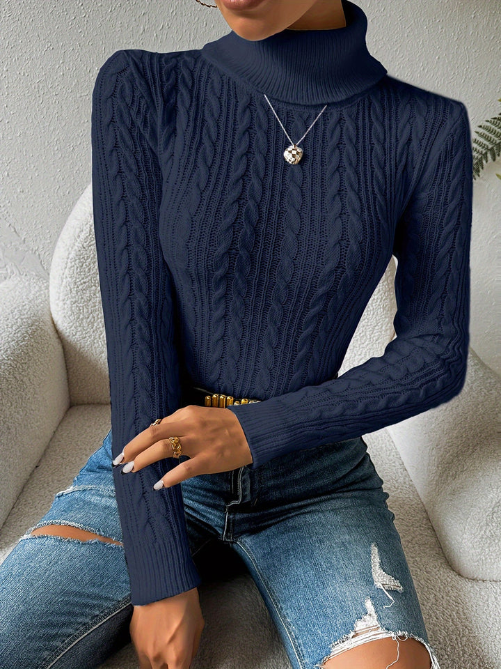 Weich Rollkragen Pullover Damen Qualität