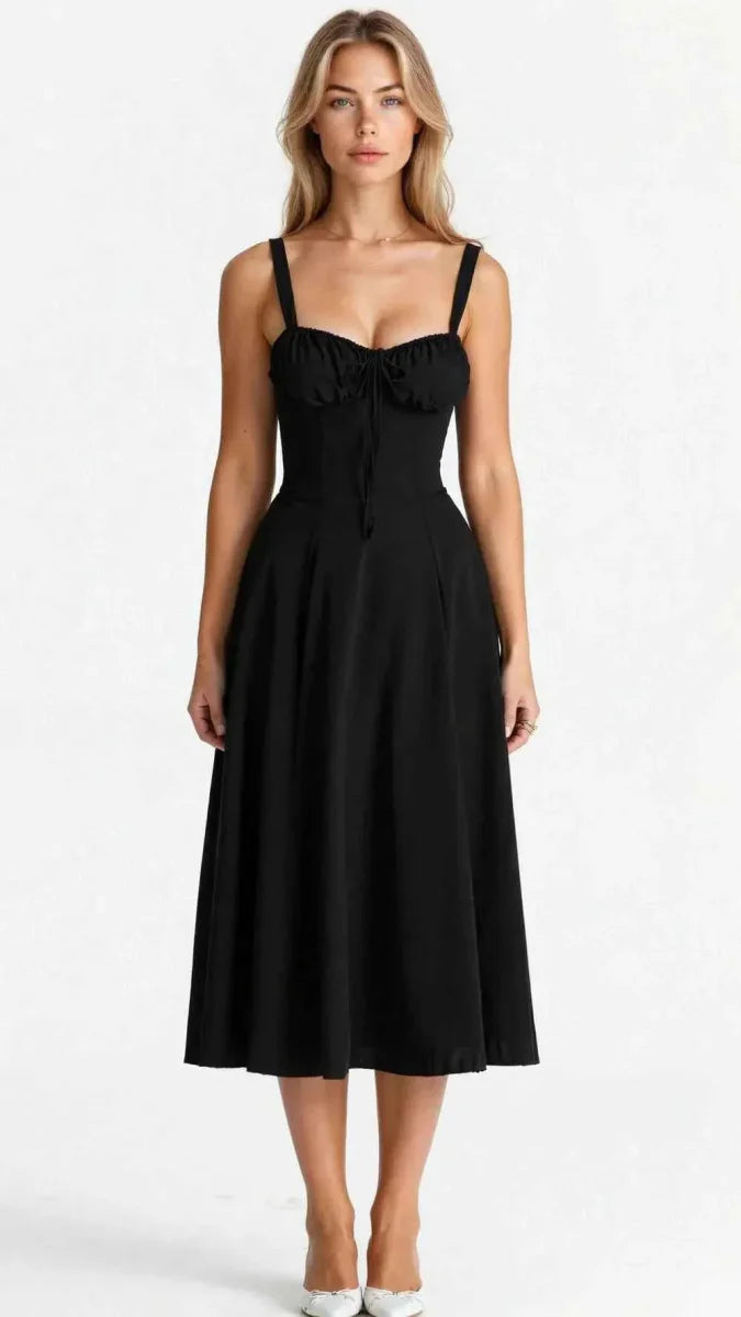 Feminines Korsett Kleid mit Süßer-Herz-Ausschnitt