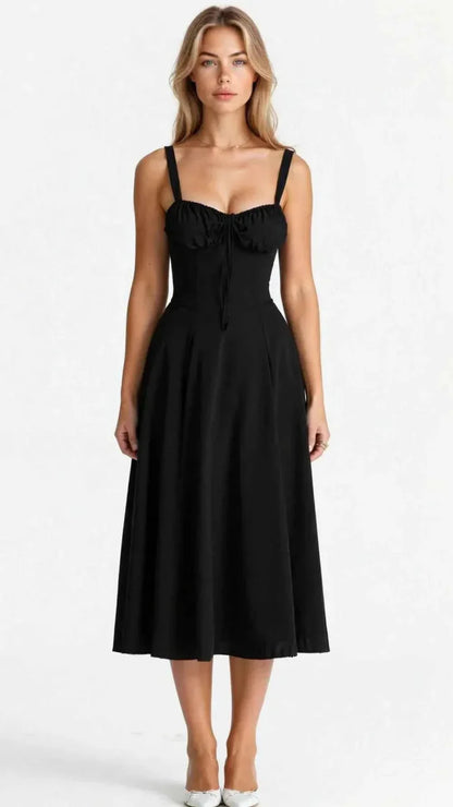 Feminines Korsett Kleid mit Süßer-Herz-Ausschnitt