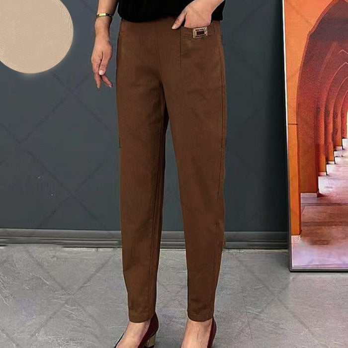 Bequeme Damen Baumwollhose Comfort Fit