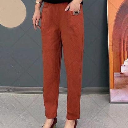 Bequeme Damen Baumwollhose Comfort Fit