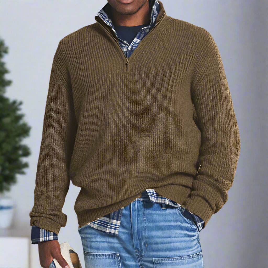 Bequemer Pullover Baumwolle Relaxed Fit