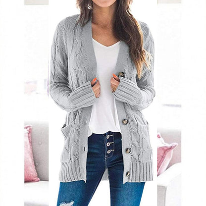 Damen Strickjacke Bequem Vielseitig