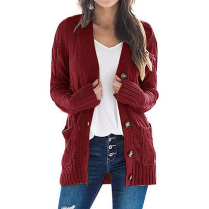 Damen Strickjacke Bequem Vielseitig