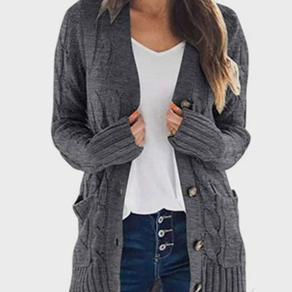 Damen Strickjacke Bequem Vielseitig