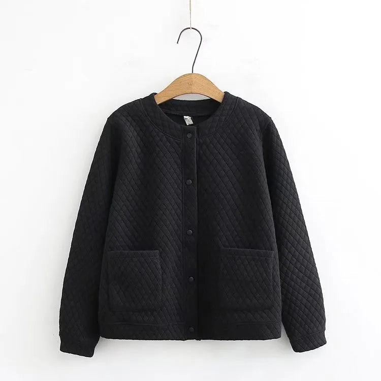 Übergröße Strickjacke Frühjahr Karomuster