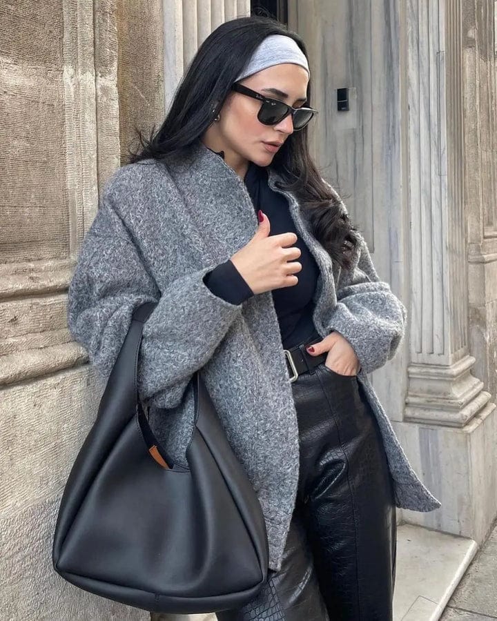Elegante Winterjacke Lässig Chic Design