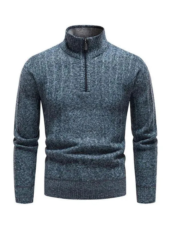 Herren Pullover Reißverschluss Modern