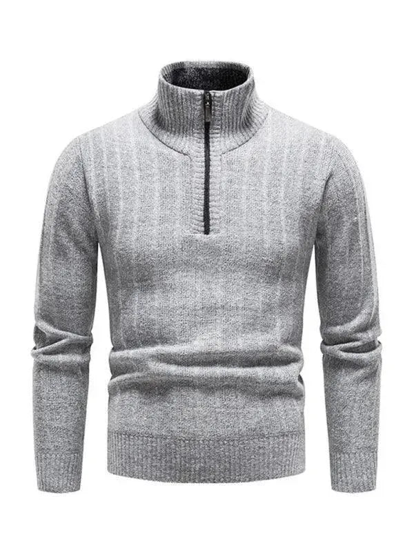 Herren Pullover Reißverschluss Modern